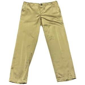Erika Cavallini New gold silk blend pants size 10